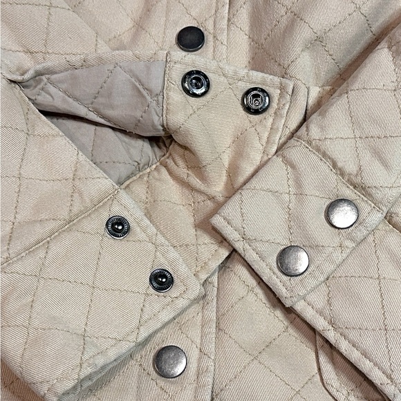 🎉HP🎉 NWT Vernacular Puff Sleeved Cropped Quilted Jacket in Cream. Size Large - Picture 12 of 16